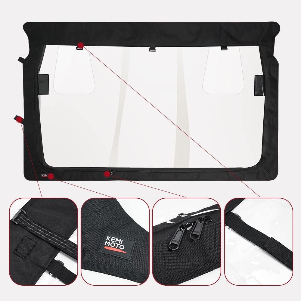 Yamaha Rhino, Massimo UTV Rear Windshield - KEMIMOTO