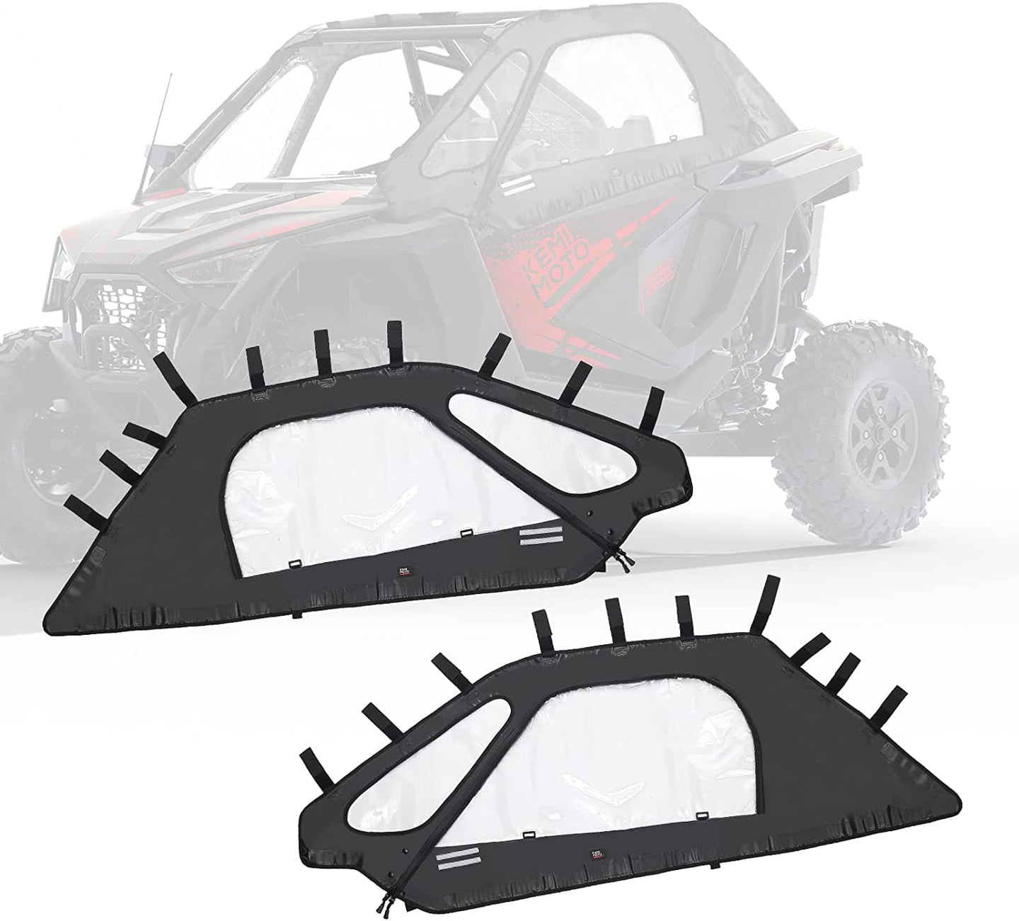 Polaris Soft Upper Door Kit for 2020+ RZR PRO XP / 2022 PRO R (2-seat) - Kemimoto