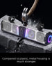 KEMIMOTO Midnight SL60 26" RGB UTV Sound Bar – Silver, Bluetooth, IP66 Waterproof