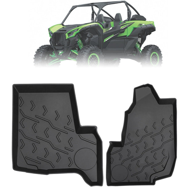 TPE Front Floor Mat Liner For Kawasaki Teryx KRX 1000 - Kemimoto
