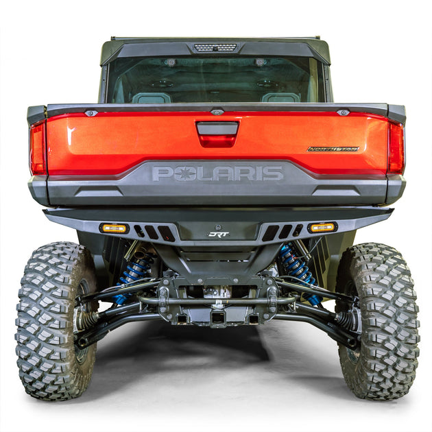 DRT Polaris Ranger XD 1500 2024+ Rear Bumper white lights on bumper turned on Front view