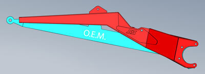 Polaris RZR XP Turbo / RZR XP 1000 High Clearance Trailing Arms