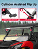 KEMIMOTO 3-in-1 Flip Windshield For Can-Am Commander (2011–2020)