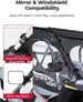 KEMIMOTO UTV Cab Enclosure Upper Doors for 2022-2025 Polaris RZR 200