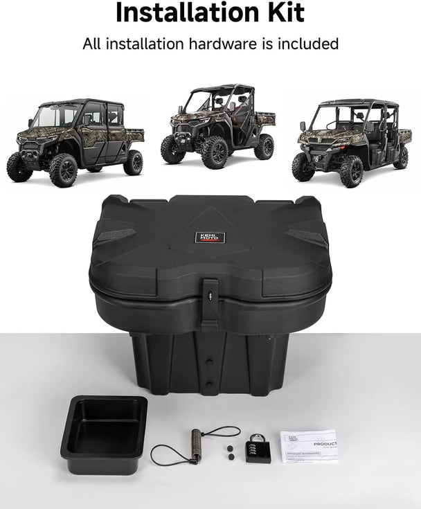 KEMIMOTO UTV Rear Cargo Box For CFMOTO UFORCE 1000/1000 XL/U10