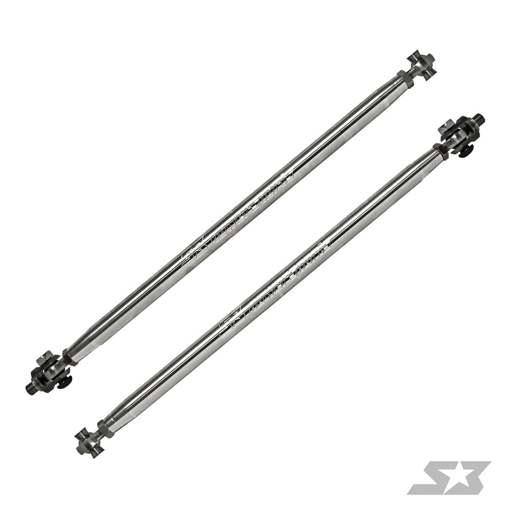 Can-Am Maverick X3 72" Billet Aluminum Tie Rods w/ Clevis - Black Anodized