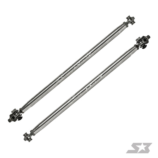 Can-Am Maverick X3 72" Billet Aluminum Tie Rods w/ Clevis - Black Anodized