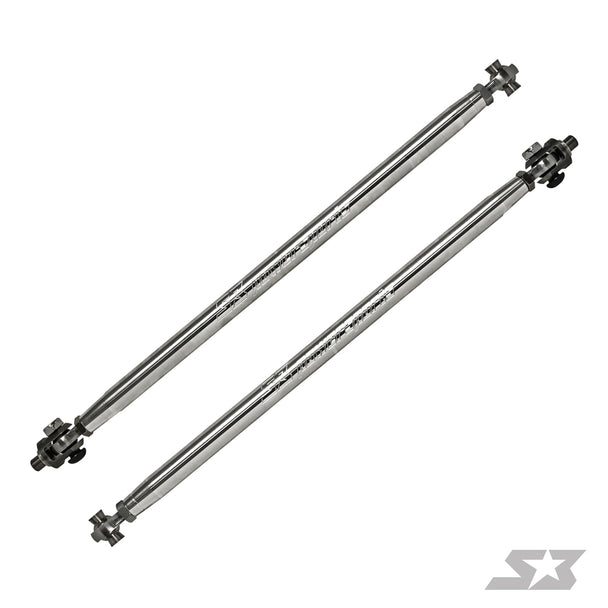Can-Am Maverick X3 72" Billet Aluminum Tie Rods w/ Clevis - Black Anodized