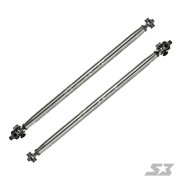 Can-Am Maverick X3 72" Billet Aluminum Tie Rods w/ Clevis - Black Anodized