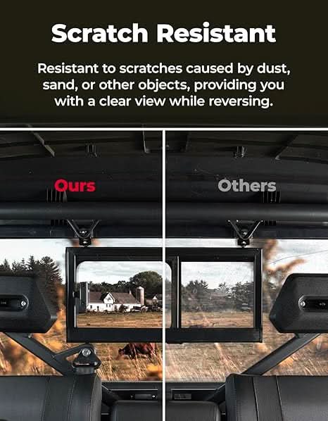 KEMIMOTO UTV Sliding Glass Rear Window For CFMOTO UFORCE 1000/1000 XL 2019-2026