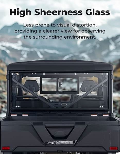KEMIMOTO UTV Sliding Glass Rear Window For CFMOTO UFORCE 1000/1000 XL 2019-2026
