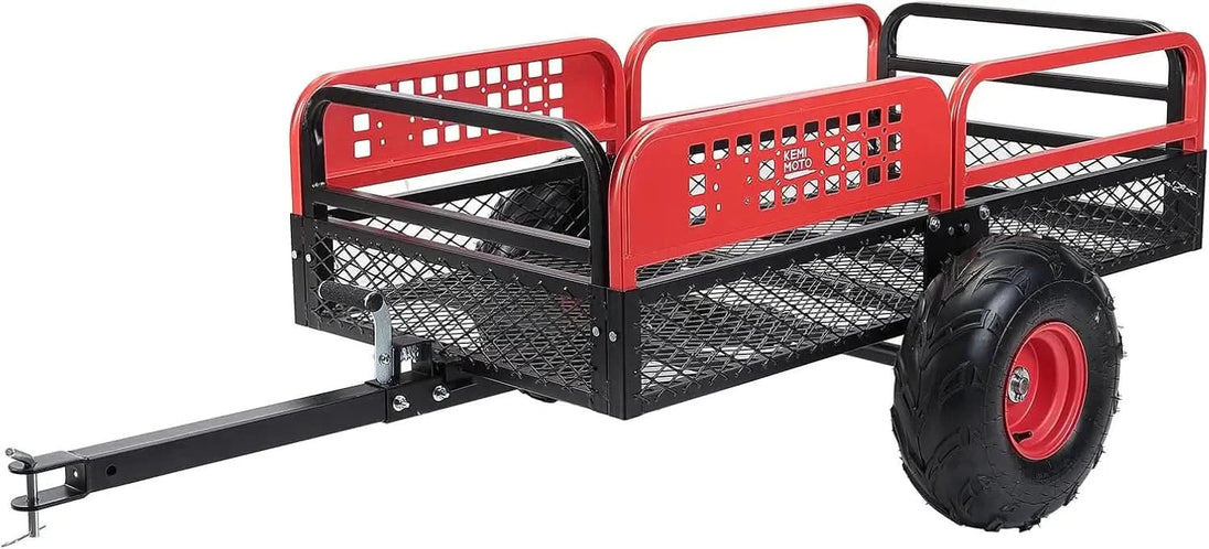 KEMIMOTO ATV/UTV 12 Cu. Ft. 1500 lbs Universal Pull Behind Dump Cart Trailer