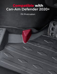 KEMIMOTO 4PCS Floor Mats for Can-Am Defender MAX 2020–2025 All-Weather Rubber