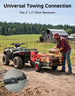 KEMIMOTO ATV/UTV 12 Cu. Ft. 1500 lbs Universal Pull Behind Dump Cart Trailer