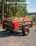 KEMIMOTO ATV/UTV 12 Cu. Ft. 1500 lbs Universal Pull Behind Dump Cart Trailer