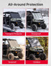 KEMIMOTO UTV Thickened Glass Windshield Cover for Polaris Ranger XP 1000 / Crew / Ranger 1000 / Can-