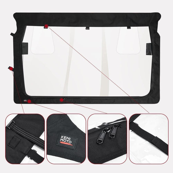 Yamaha Rhino, Massimo UTV Rear Windshield - KEMIMOTO