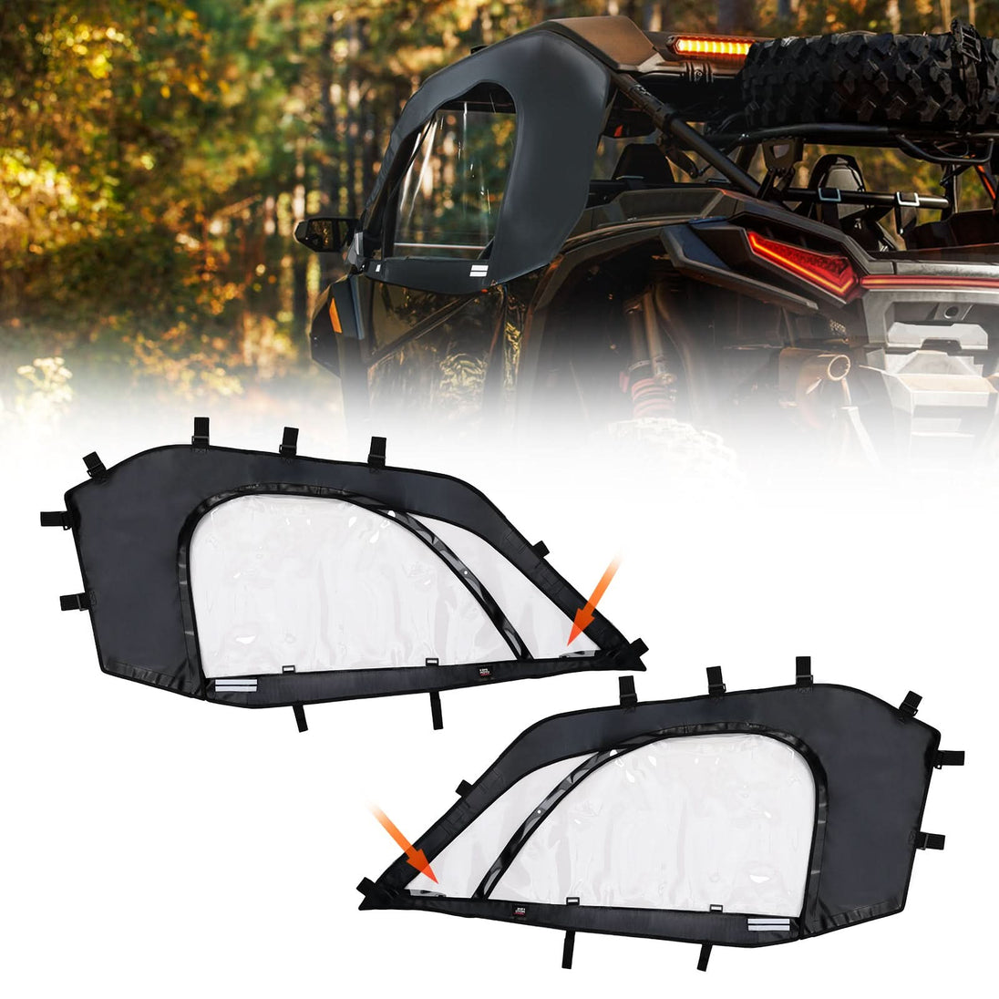 KEMIMOTO UTV Soft Cab Enclosure for 2024/2025+ Polaris RZR XP 1000