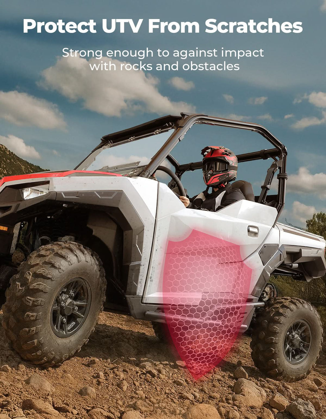 KEMIMOTO UTV Rock Sliders Nerf Bar for Polaris General 1000/ General XP 1000, 2016-2026
