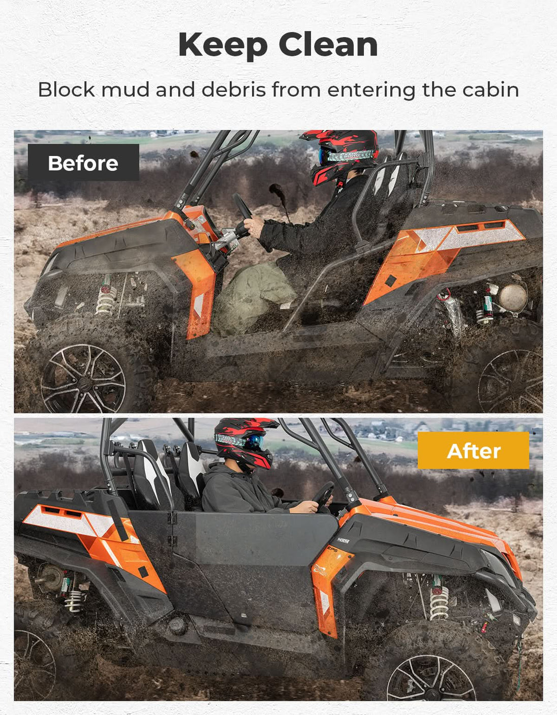 KEMIMOTO Heavy-duty Aluminum Doors for CFMOTO ZFORCE 500 | 800 | 1000