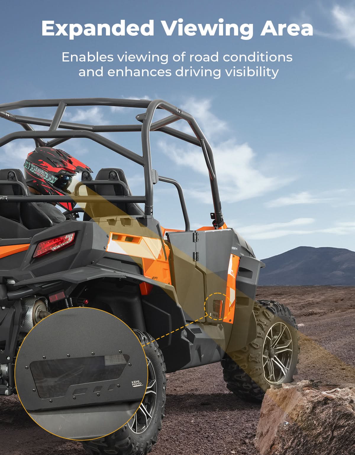 KEMIMOTO Heavy-duty Aluminum Doors for CFMOTO ZFORCE 500 | 800 | 1000