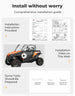 KEMIMOTO Heavy-duty Aluminum Doors for CFMOTO ZFORCE 500 | 800 | 1000