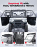 KEMIMOTO 2-in-1 Convertible UTV Doors with Vented Window for Polaris Ranger Crew XP 1000 (2019-2026)