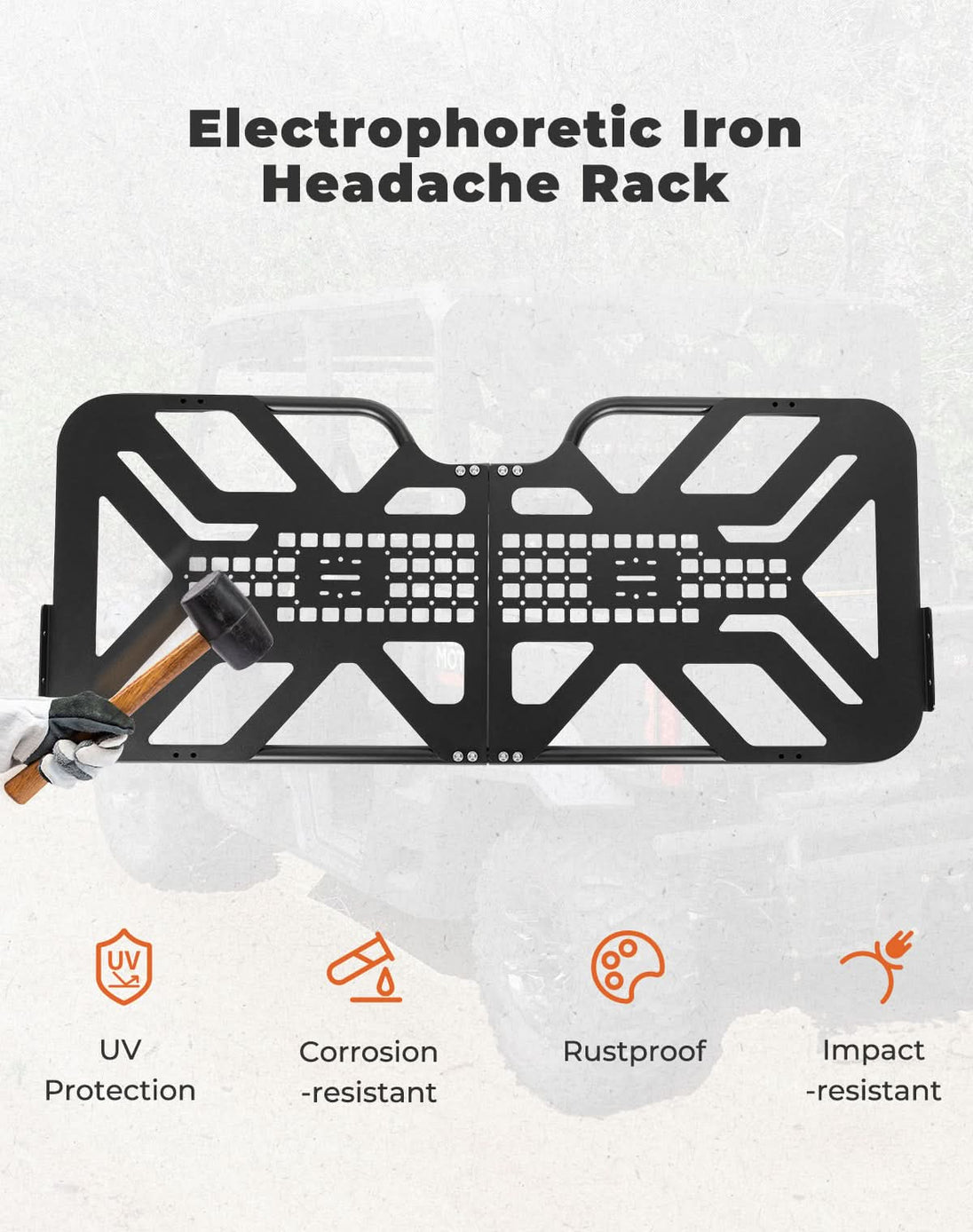 KEMIMOTO Headache Rack Assembly for Can-Am Defender HD5|7|8|9|10