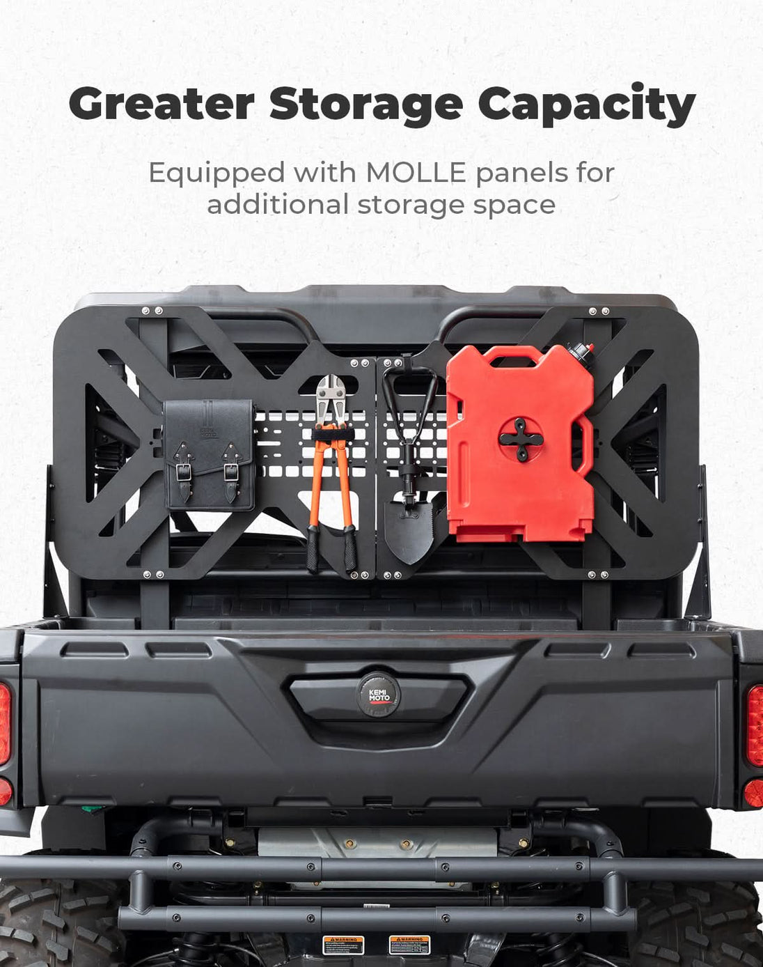 KEMIMOTO Headache Rack Assembly for Can-Am Defender HD5|7|8|9|10