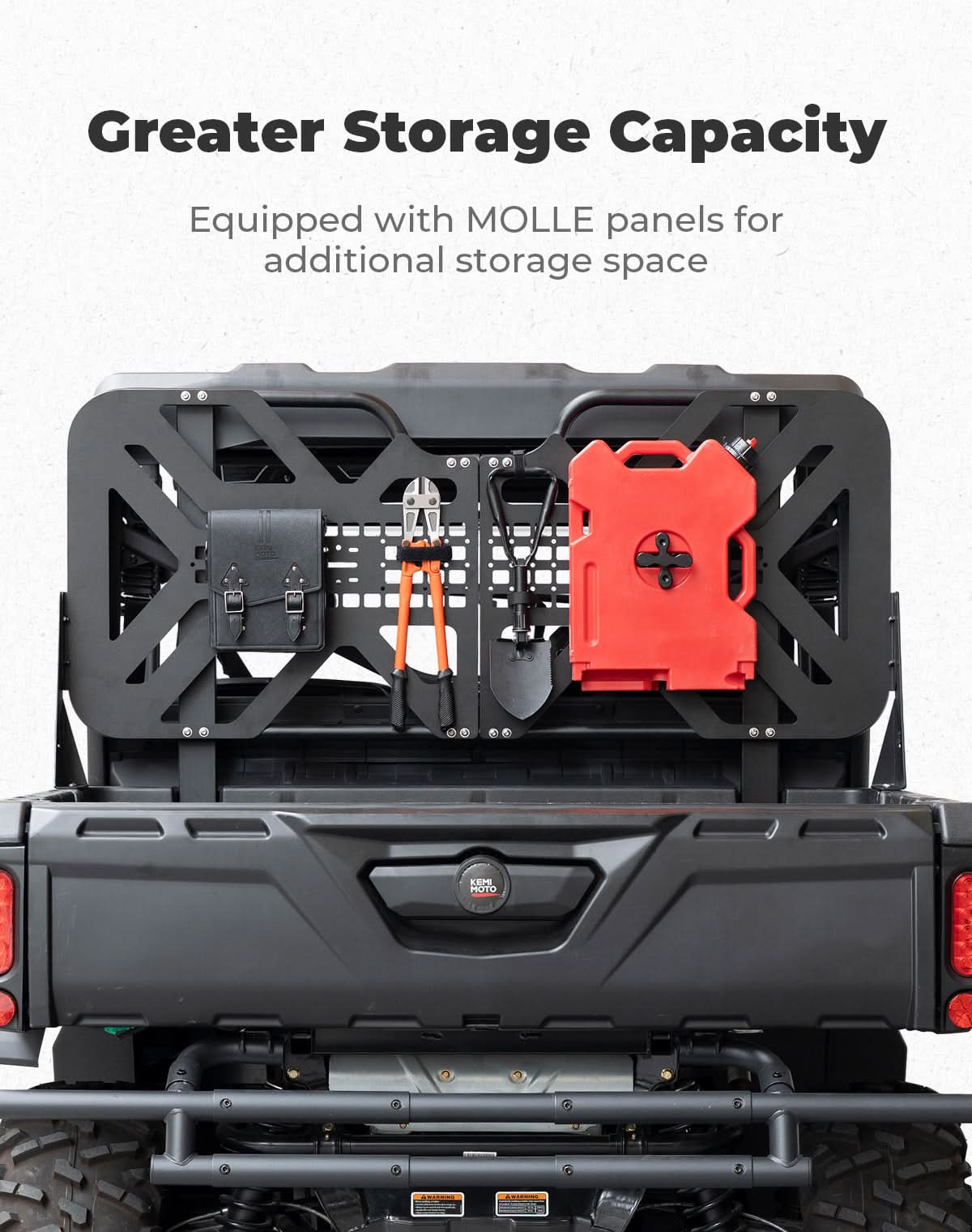 KEMIMOTO Headache Rack Assembly for Can-Am Defender HD5|7|8|9|10