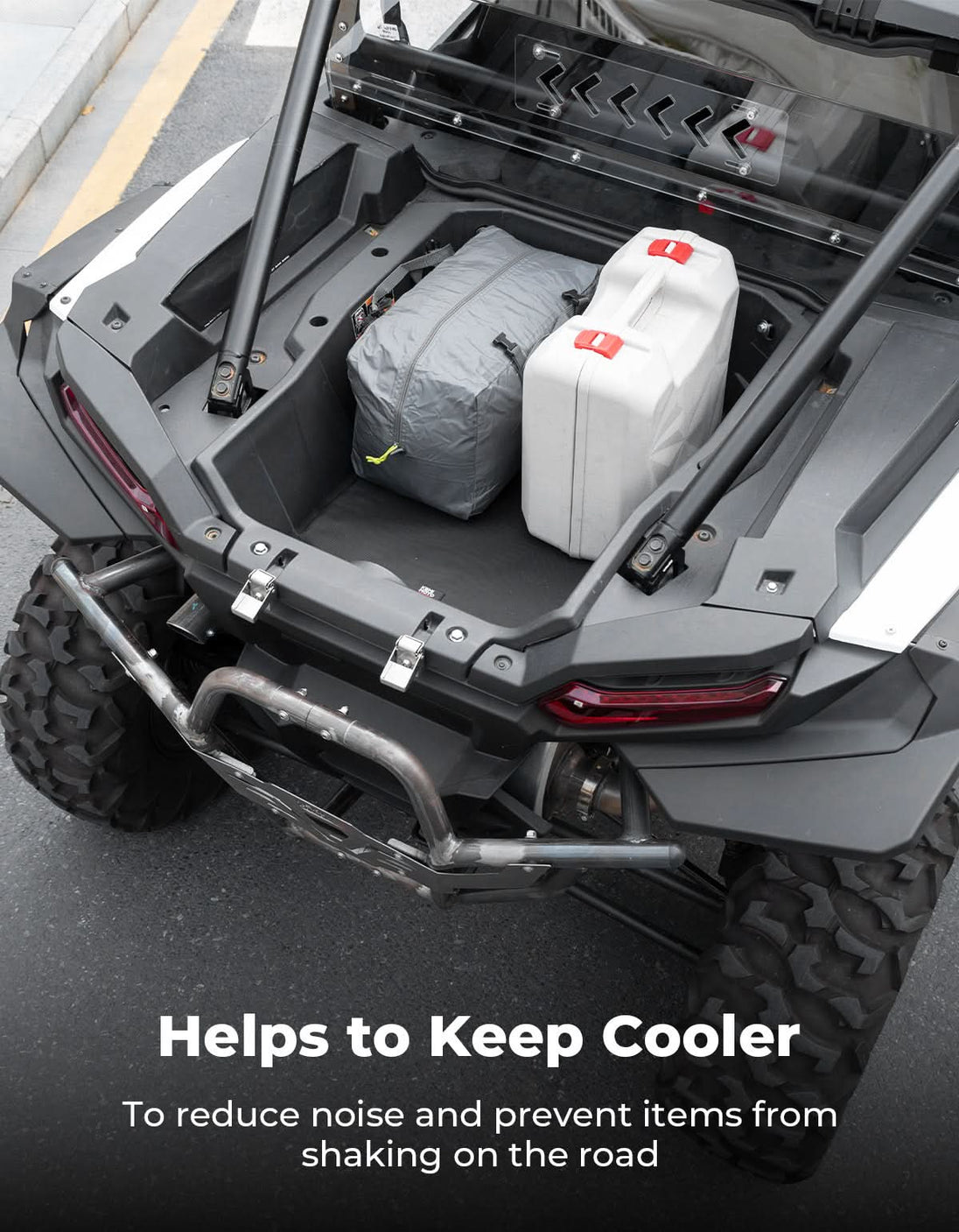 KEMIMOTO UTV Padded Heat Shield for Polaris RZR 2014-2025, Reduces Heat up to 30°C, Reduces Noise