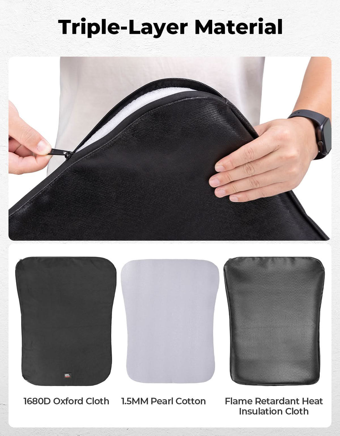 KEMIMOTO UTV Padded Heat Shield for Polaris RZR 2014-2025, Reduces Heat up to 30°C, Reduces Noise