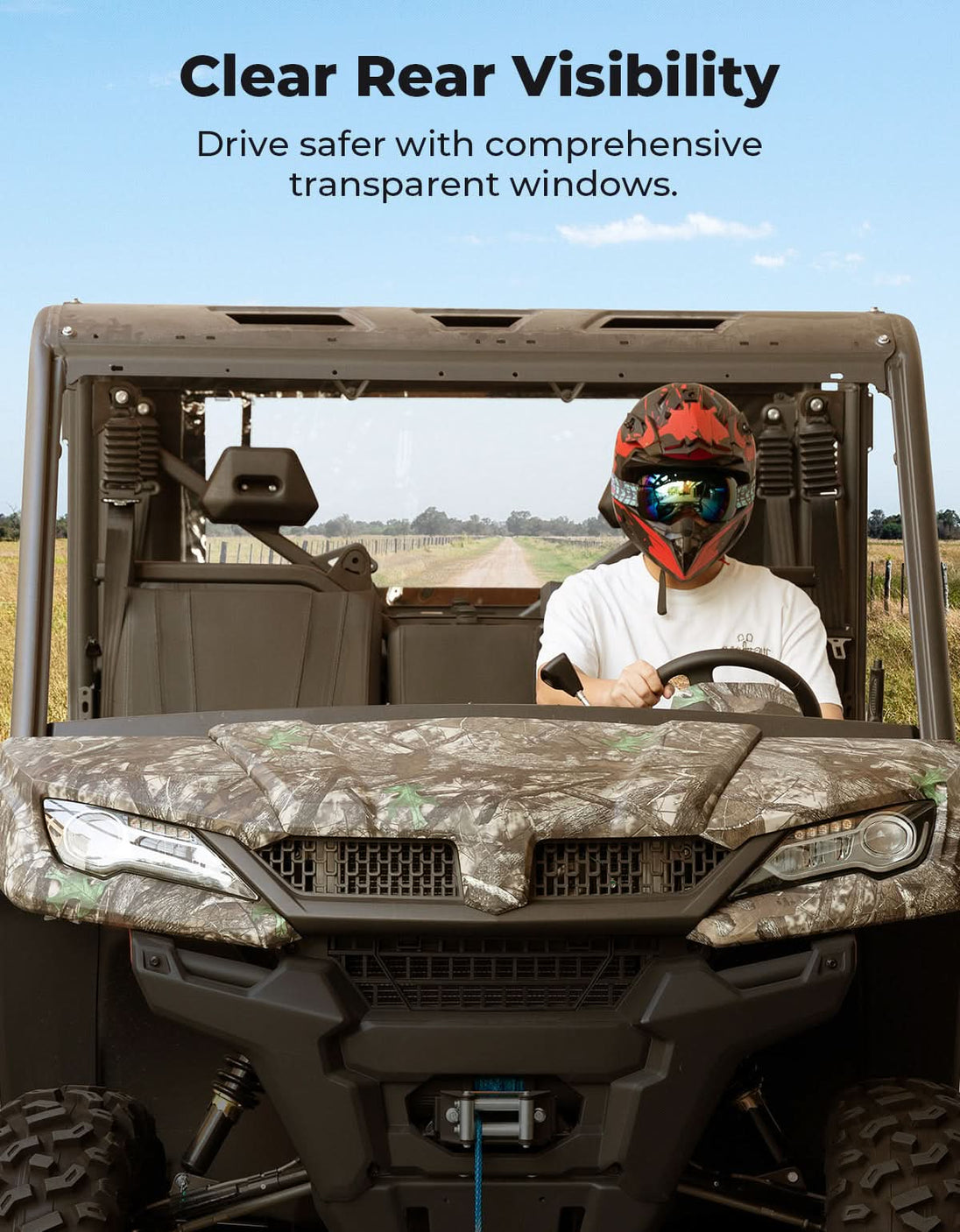 KEMIMOTO UTV Soft Cargo Camper Cover for CFMOTO UForce 1000 | 1000 XL