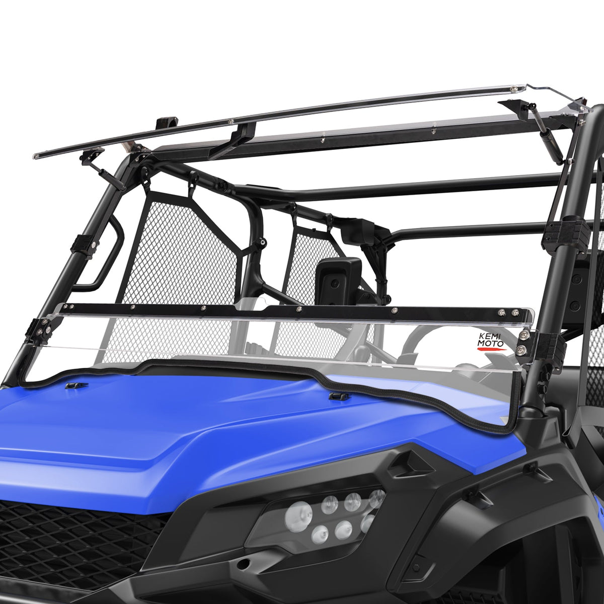 KEMIMOTO 2-IN-1 Flip Windshield for Pioneer 1000 1000-5 1000-6 2016-2025