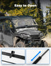 KEMIMOTO 2-IN-1 Flip Windshield for Pioneer 1000 1000-5 1000-6 2016-2025