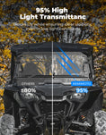 KEMIMOTO UTV Flip Windshield for Talon 1000R 1000X 1000X-4 2019-2026