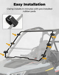 KEMIMOTO Fild up Windshield for Polaris RZR 200 2022-2026
