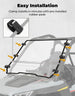 KEMIMOTO Fild up Windshield for Polaris RZR 200 2022-2026
