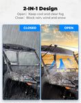 KEMIMOTO Upgraded Flip Front Windshield For CFMOTO Uforce 1000|1000 XL