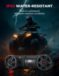 KEMIMOTO ATV Bluetooth Speaker 6.5" Sound Bar with RGB Lights – for Polaris & Can-Am