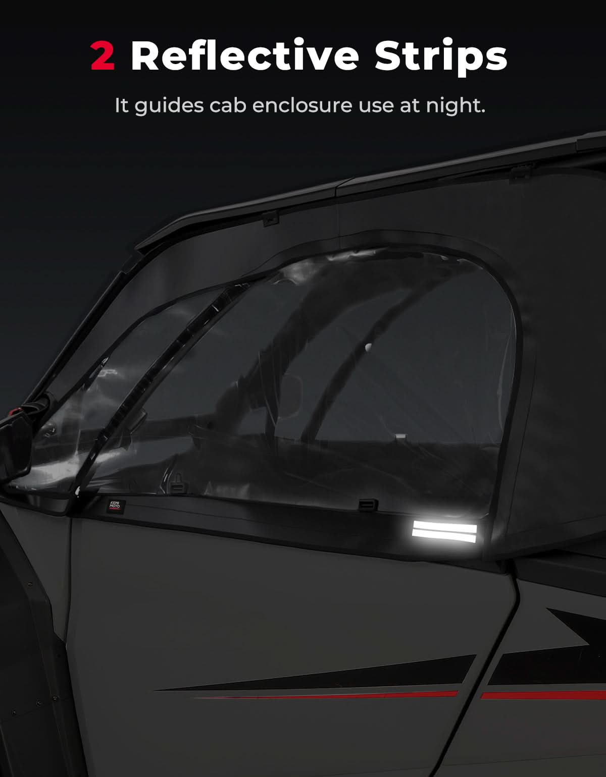 KEMIMOTO UTV Soft Cab Enclosure for 2024/2025+ Polaris RZR XP 1000