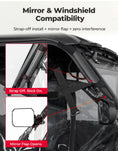 KEMIMOTO UTV Zipper Soft Doors for CFMOTO UForce 1000XL 2022-2026