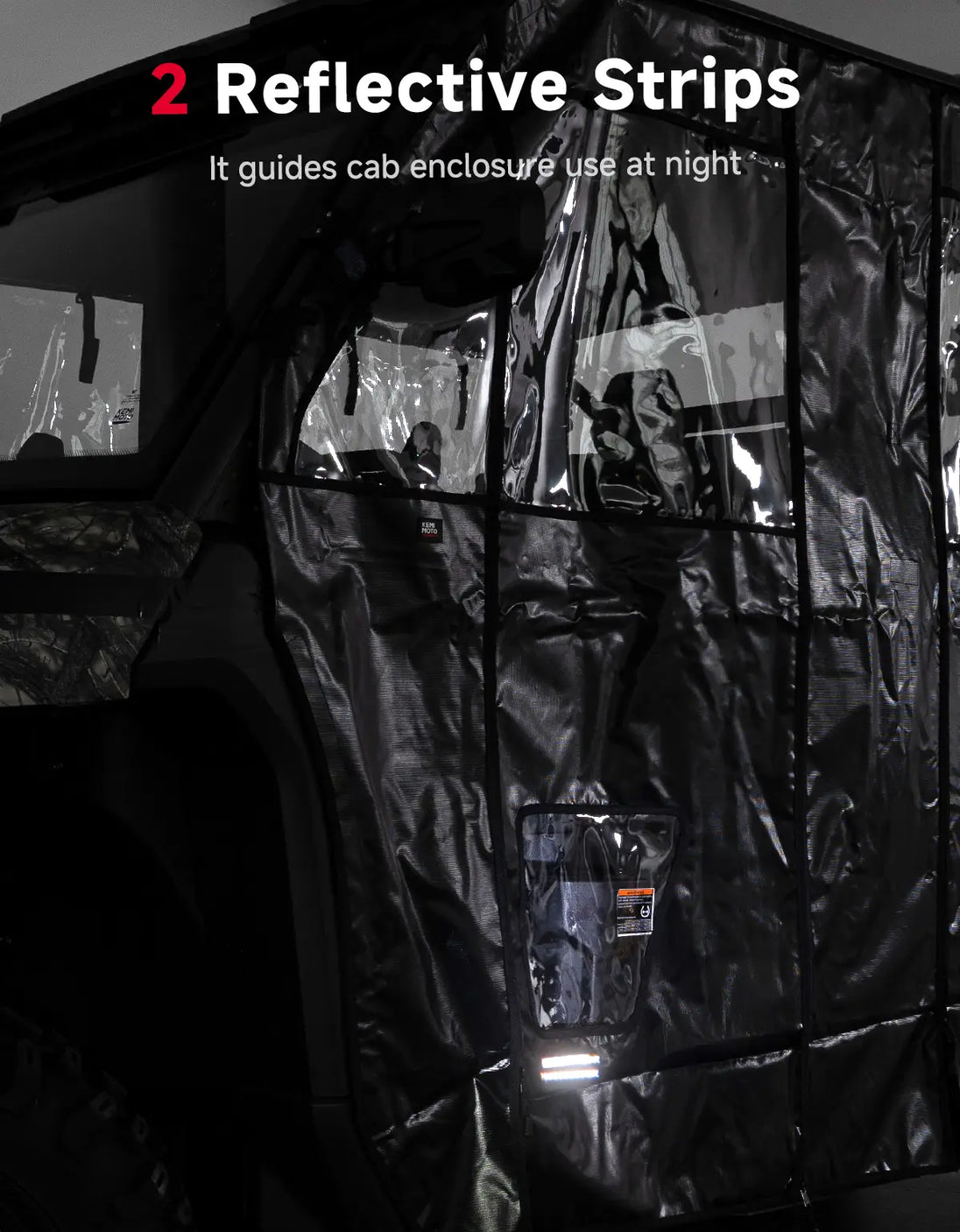 KEMIMOTO UTV Zipper Soft Doors for CFMOTO UForce 1000XL 2022-2026