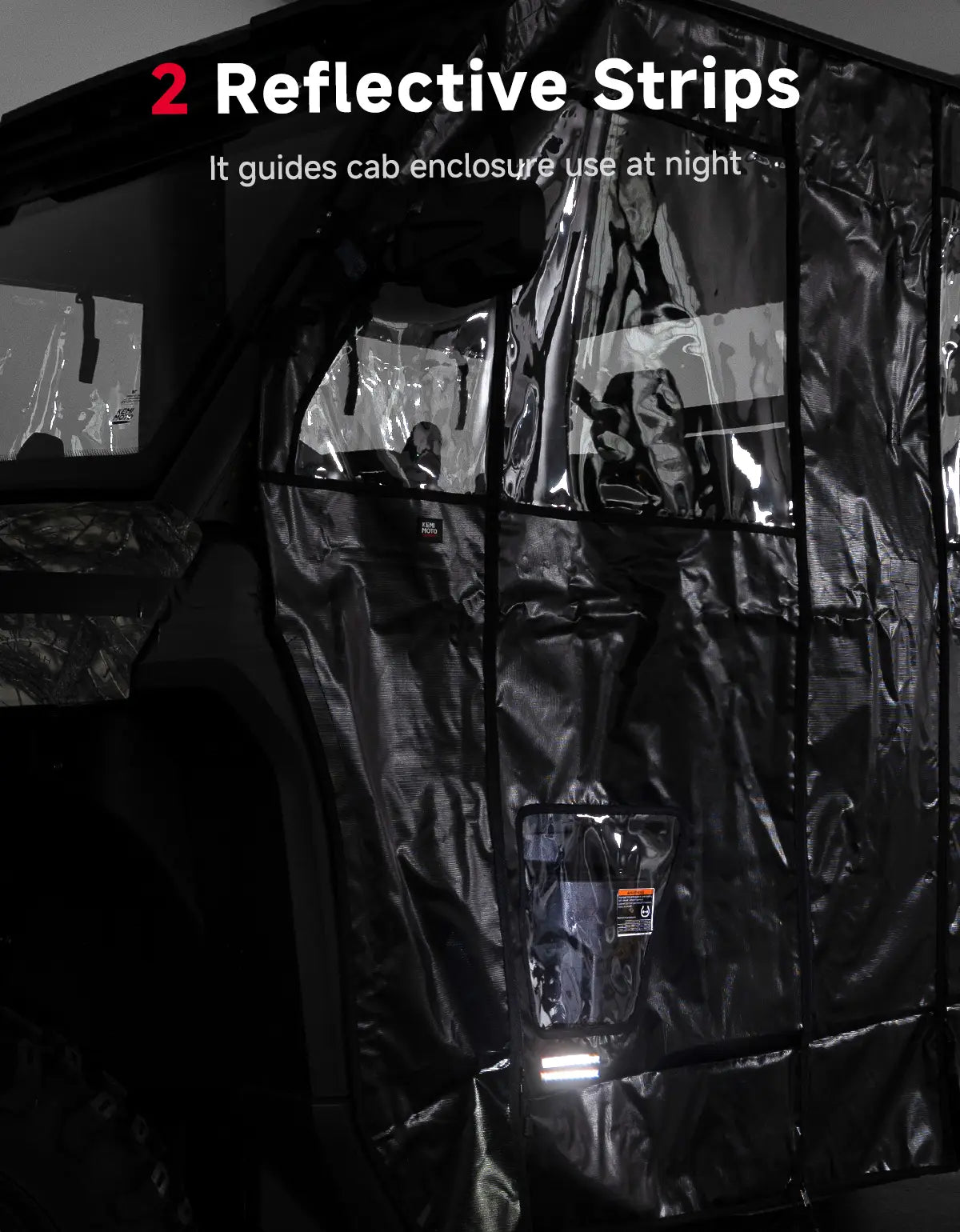 KEMIMOTO UTV Zipper Soft Doors for CFMOTO UForce 1000XL 2022-2026
