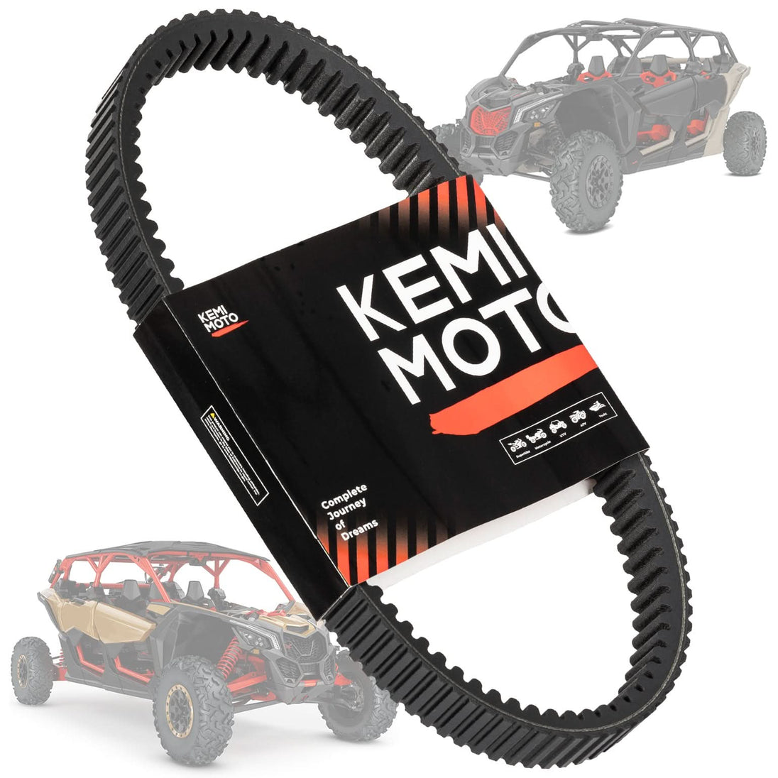 KEMIMOTO Drive Belt for Can-Am Maverick X3 Models Heavy-Duty CVT Belt Built for Smooth Engagement & 