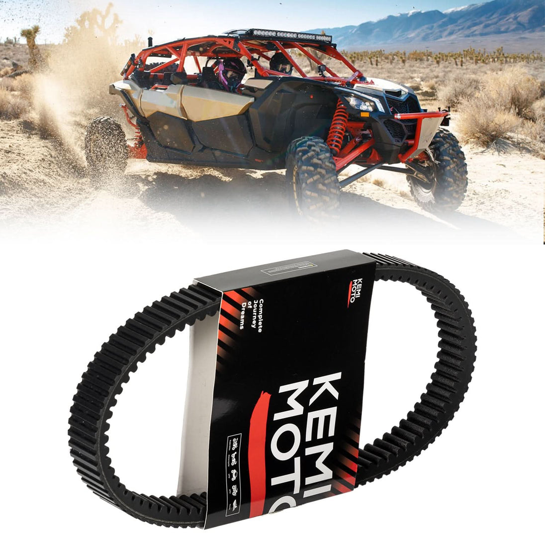 KEMIMOTO Drive Belt for Can-Am Maverick X3 Models Heavy-Duty CVT Belt Built for Smooth Engagement & 