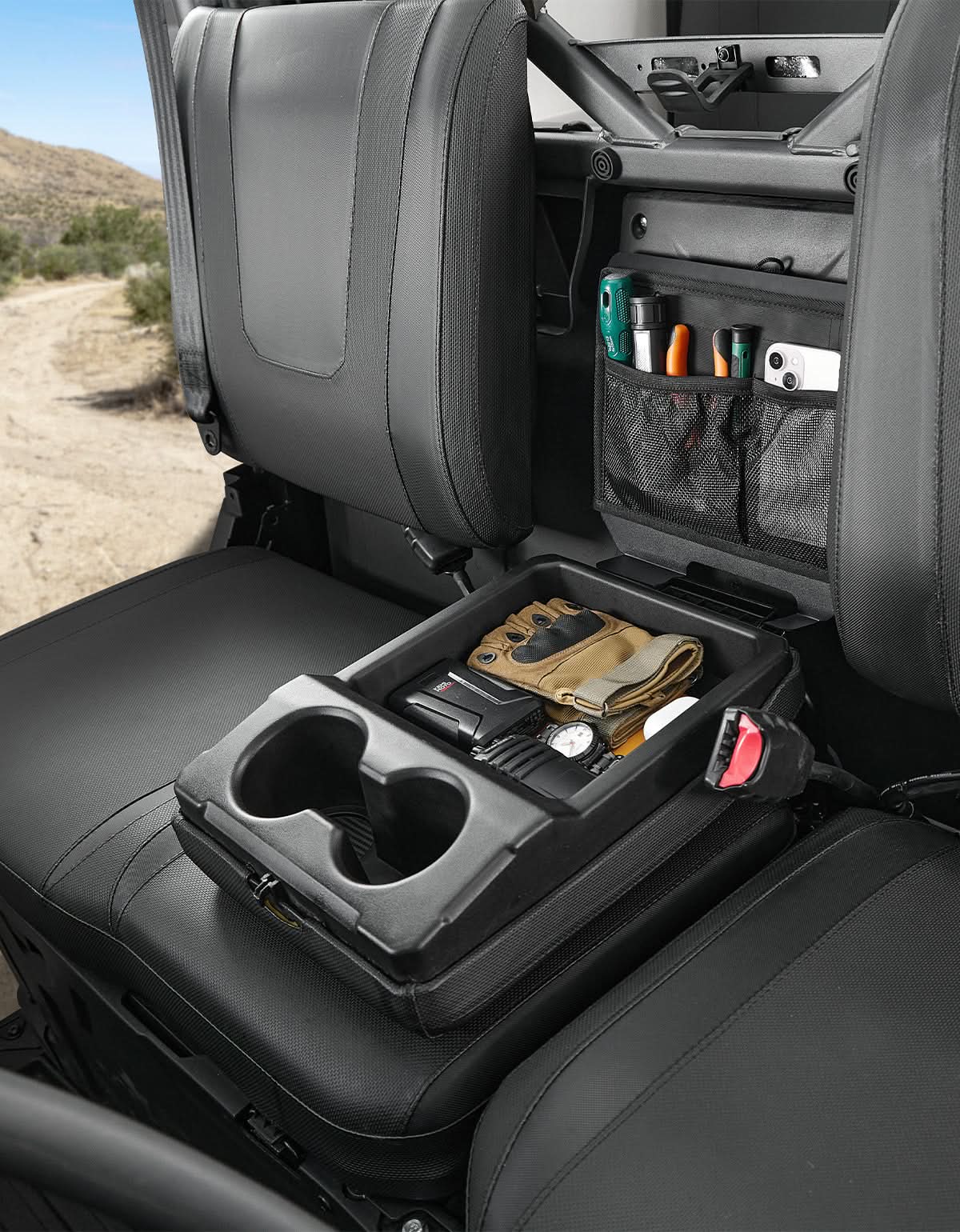 KEMIMOTO UTV Center Console Cover No Drilling Rust-proof for CFMOTO UFORCE 1000