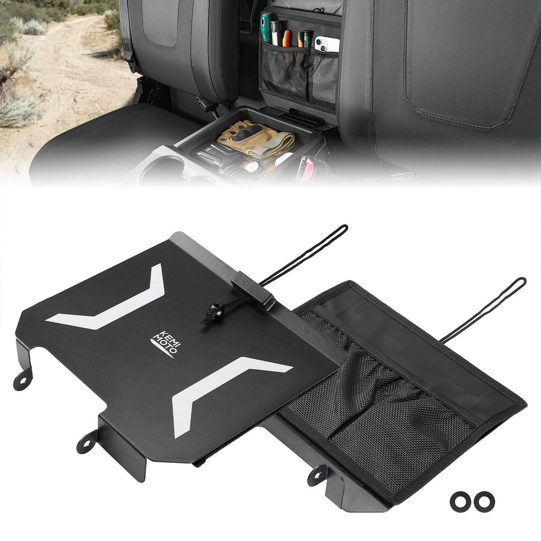 KEMIMOTO UTV Center Console Cover No Drilling Rust-proof for CFMOTO UFORCE 1000