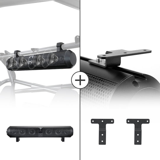 UTV Speakers, Waterproof Bluetooth 500W 28" Outdoor Soundbars - Kemimoto