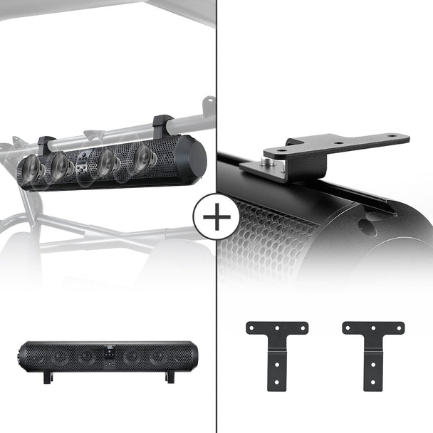 UTV Speakers, Waterproof Bluetooth 500W 28" Outdoor Soundbars - Kemimoto